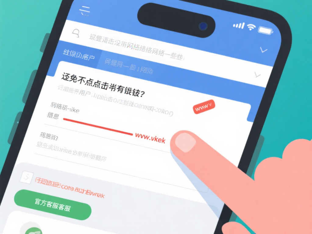 避免点击不明链接
网络上的一些广告或短信可能会诱